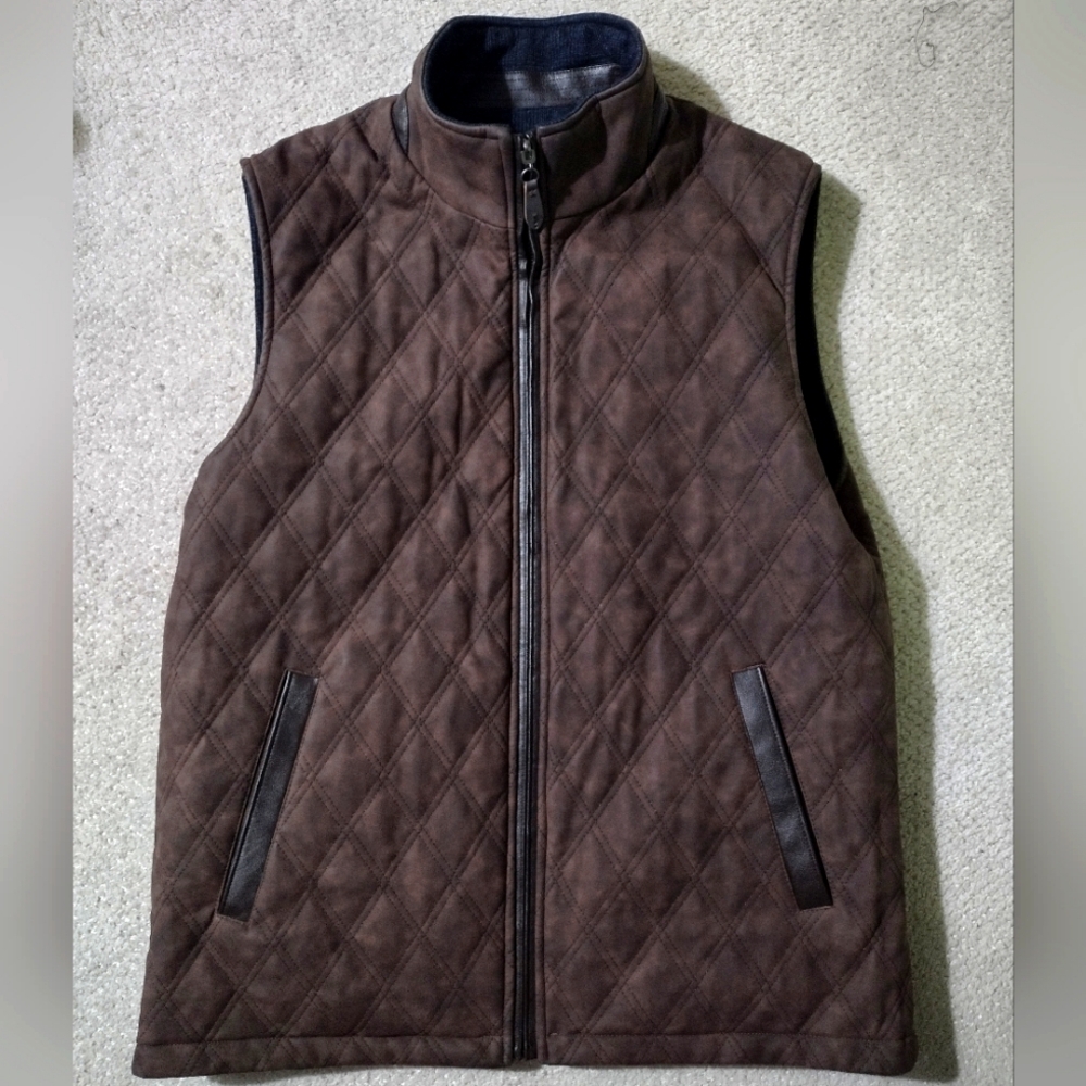 Johnston & Murphy Quilted Reversible Vest NWOT
